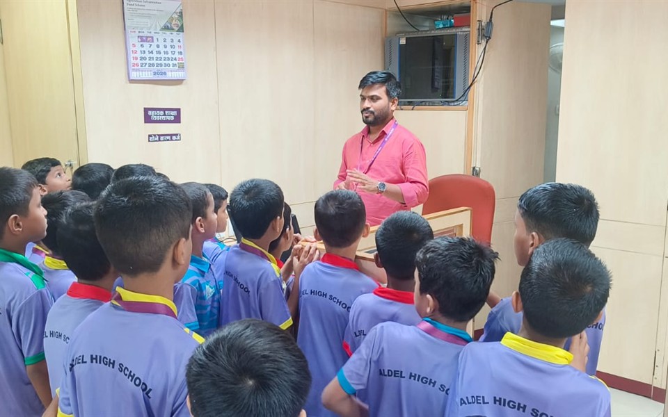 Aldel High School Karnataka Bank Visit